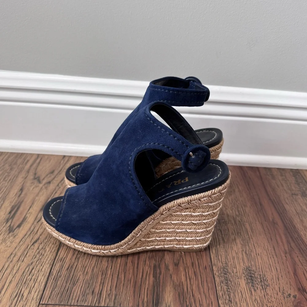 Prada jute wedge heels. Size 38.5. Never worn. - Picture 4 of 5